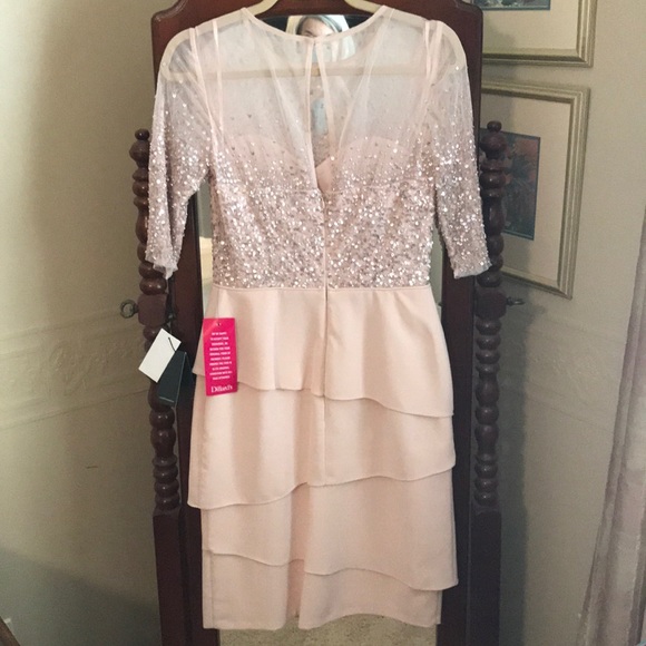 New Adrianna Papell Beaded Short Dress - Picture 2 of 4